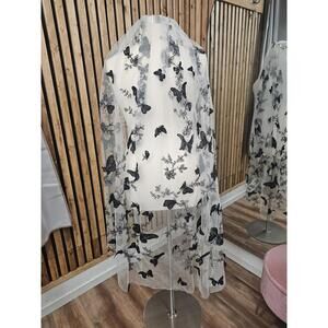 Black/White Butterfly Veil
